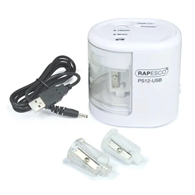 Obrázek Rapesco 1448 PS12 USB Anspitzer, Weiß
