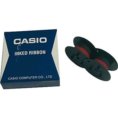 Obrázek Casio RB 02 nylonová barevná páska na cívce pro paralelní tiskové počítače DR 320, 420, FR 620 černá/červená