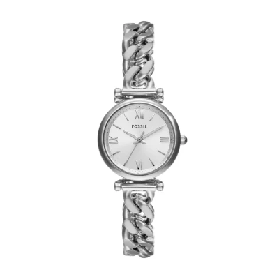 Obrázek Fossil Carlie Watch Hodinky silvercoloured, Ženy, Velikost: One Size, Silver coloured