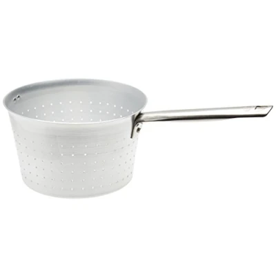 Obrázek Pentole Agnelli Aluminium Sieb mit Griff und Haken, Edelstahl, silberfarben, Silber, 22 cm
