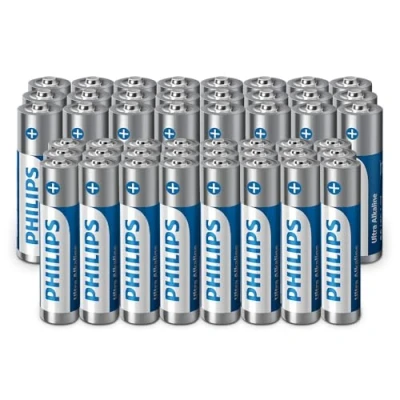 Obrázek Philips Ultra AA / AAA alkalické baterie v kombinovaném balení univerzální pro různé přístroje, 48 kusů
