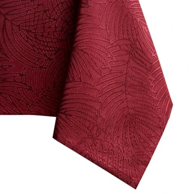 Obrázek AmeliaHome ubrus oválný 140 x 240 cm ochrana proti skvrnám lotosový efekt omyvatelný vodoodpudivý ornament Bordeaux Gaia