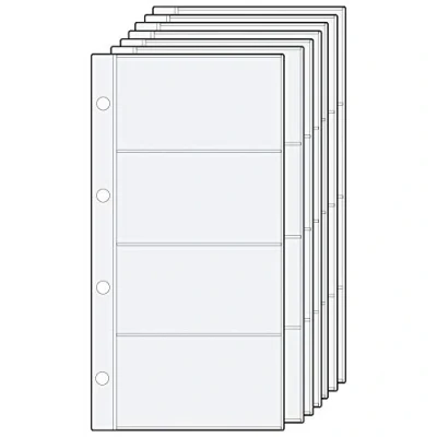 Obrázek Náhradní vložky z PVC, transparentní, cca 11 x 23 cm