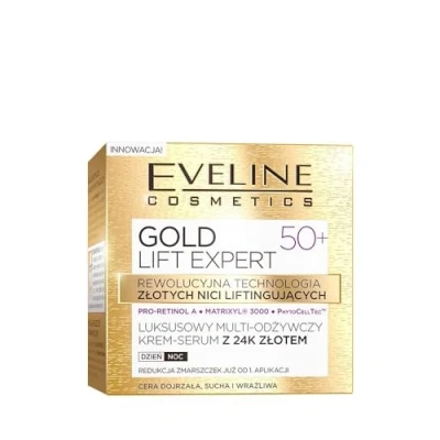 Obrázek Eveline Cosmetics Luxusní vícedílné krémové sérum s 24karátovým zlatem pro 50+ pokroková technologie anti aging lifting