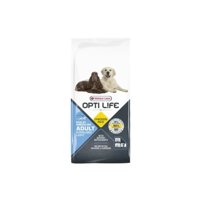 Obrázek VERSELE LAGA Opti Life Adult Light Medium &amp; Maxi 12,5kg