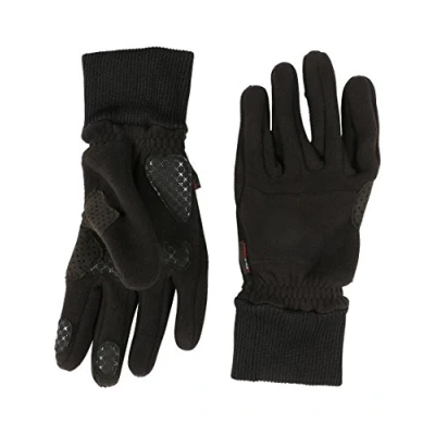 Obrázek Ultrasport Basic Fleece , Winter und Fingerhandschuh Cozy für Damen Herren mit Gripzonen zum Fahrradfahren anderen Outdoor Aktivitäten, schwarz, L