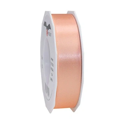 Obrázek PRÄSENT C.E. Pattberg Satin apricot, 25 m Satinband zum Einpacken von Geschenken, mm Breite, Geschenkband Dekorieren &amp; Basteln, Dekoband, Anlass