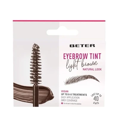 Obrázek Beter Dlouhotrvající sada na barvení obočí, rychlé a snadné použití, světle hnědá, oční obočí make up
