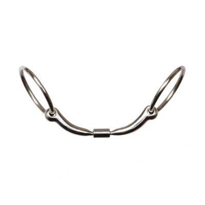 Obrázek Harry&#039;s Horse Anatomic ring snaffle Roll R 14mm French mouth