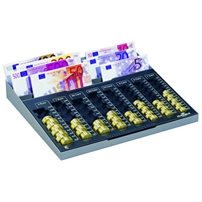 Obrázek Durable Euroboard XL deska s 8 přihrádkami na bankovky, antracit, 178157