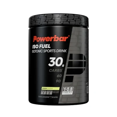 Obrázek Powerbar Black Line Iso Fuel 30 Lemon 608 g veganský, izotonický sportovní nápoj