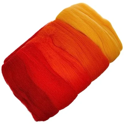 Obrázek Rayher Hobby 5364900 Merino česaná vlna, super jemná, 18 mic,5 barev à 10 g