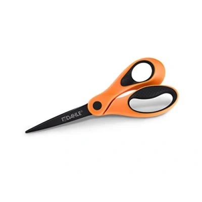 Obrázek Dahle 54508 14428 Papír nůžky Color ID 8 palců 20 cm s měkká rukojeť Funny Oranžová