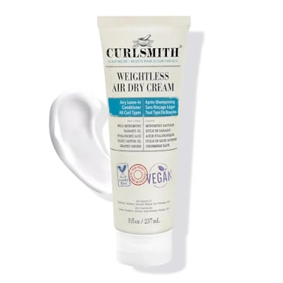 Obrázek Curlsmith Weightless Air Dry Cream Vegan Leave In Conditioner for Any Hair Type, Smooths (237ml)