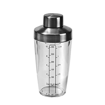Obrázek Cole &amp; Mason Cambourne dresingový šejkr s recepty, 300 ml, akrylový zásobník se stupnicí na salátové dresinky/omáčky, akryl/ušlechtilá ocel