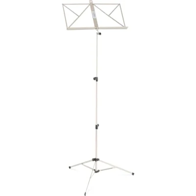 Obrázek Classic Cantabile Stojan na noty lehký nikl skládací notový pult pro děti a dospělé s držákem podložce nastavitelná výška 50115 cm gumové nožky