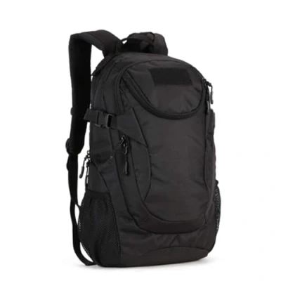 Obrázek VINBAGGE Vojenský Batoh Molle taktický turistický na motorku outdoorový vodotěsný trekkingový 25 l kampus lovecký školní pro chlapce a ženy černý, černá, 25L,