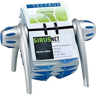 Obrázek Durable Rolovací kartei Visifix Flip Vegas, pro 400 vizitek, rejstřík A Z, stříbrný, 241723