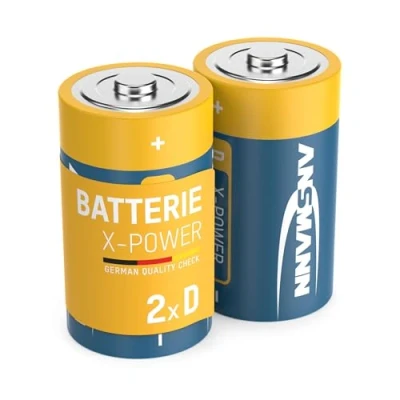 Obrázek Ansmann X Power alkalická baterie Mono D LR20 Longlife pro extrémně vysoké nároky na proud (balení 2 ks), černá, kusy