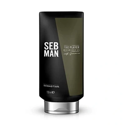 Obrázek SEB MAN THE PLAYER remodelovatelný gel na vlasy se středně silným držením Styling s flexibilním povrchem extraktem guarany a stimulující vůní bergamotu růžového pepře 150 ml