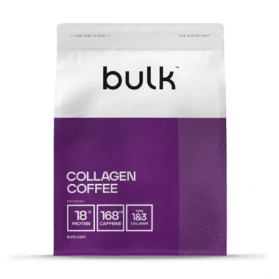 Obrázek Bulk Kollagen Kaffee, 500 g, 20 Portionen, Verpackung Kann Variieren