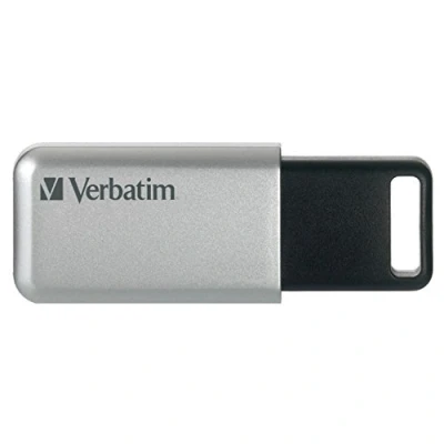 Obrázek Verbatim Store &#039;n&#039; Go Secure pro USB flash disk, 3.2 Gen 1, 32 GB, disk s ochranou heslem, 3 se šifrováním, externí paměť notebook &amp; Co, stříbrná