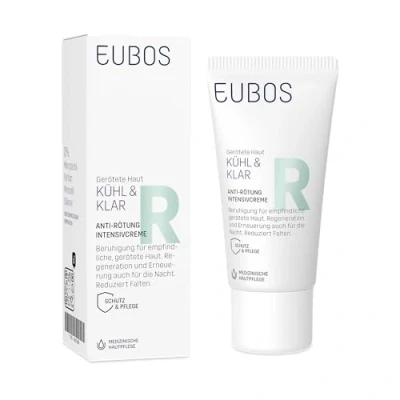 Obrázek Eubos Chladivý a čistý Antizarudnutí intenzivní krém 30 ml doporučeno dermatology pro zarudnutí pleti suchou pokožku při růžovce regeneraci pokožky obnova na noc