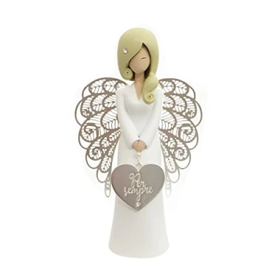 Obrázek You Are An Angel an017i Figur Engel, Keramik, Weiß, 9.3 x 15.5 cm