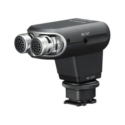 Obrázek Sony Stereofonní mikrofon ECM XYST1M pro fotoaparáty a videokamery s patkou příslušenství více rozhraní (120stupňový zvuk, výstup mikrofonu, vloging, vhodný mj. A9, A7, A6000 série, série