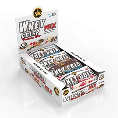 Obrázek All Stars Whey Crisp Protein Bar Mix Box, balení 12 ks (12 x 50 g)
