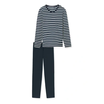 Obrázek Schiesser LANG Casual Essentials SET Pyžamová sada, Ženy, Velikost: 36, Nachtblau