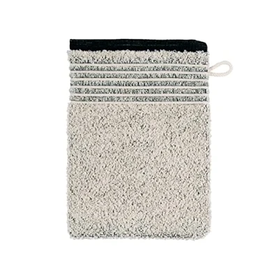 Obrázek möve Eden mycí rukavice s lemovkou 15 x 20 cm z 80 % bavlny / lnu, přírodní/černá
