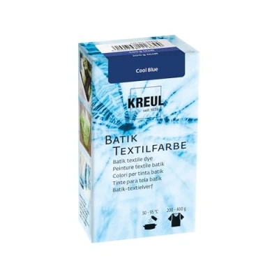 Obrázek KREUL 98529 batiková textilní barva Cool Blue, 70 g, barevný prášek pro batikování a barvení textilií