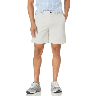Obrázek Amazon Essentials Pánské chino šortky, 18 cm, štíhlý střih, stříbrné, 33 W