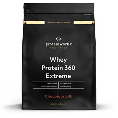 Obrázek Protein Works Whey 360 Extreme Premium Chocolate Silk přidaný BCAA a glutamin 600 g