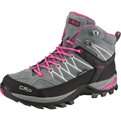 Obrázek CMP Dámské turistické boty Rigel Mid Wmn Trekking Shoe Wp boty, Grey Fuxia Ice, 37 eu