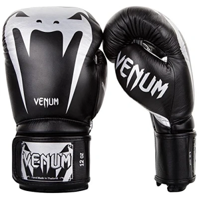 Obrázek Venum Giant 3.0 boxerské rukavice Muay Thai, Kickboxing, černá/stříbrná, 12 oz