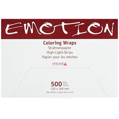 Obrázek Efalock Professional Emotion Coloring Wraps, 110 mm x 160 mm, balení 1 ks, (1 500 kusů)