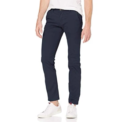 Obrázek Bugatti Chino Modern Fit kalhoty pro volný čas dlouhé strečové bavlna, Modrá (Navy 380)