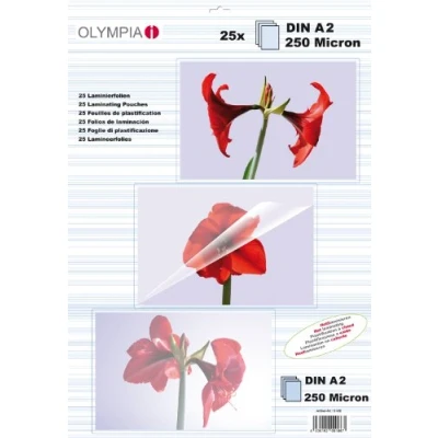 Obrázek Olympia Laminovací fólie DIN A2, 250 mikronů, lesklé, 25 kusů, 9186