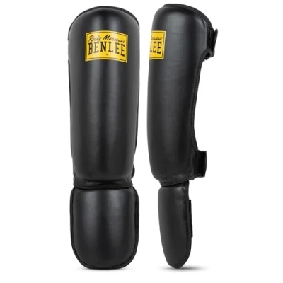 Obrázek Benlee chrániče holeně z umělé kůže (1 pár) Guardian Black L/XL