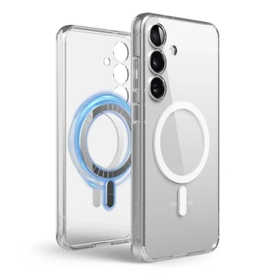 Obrázek elago Kompatibilní s pouzdrem Samsung Galaxy S25 Plus magnetické hybridní čiré pouzdro, přesné výřezy pro kameru, silná magnetická síla, ochranné technologie PC/TPU, nárazuvzdorný