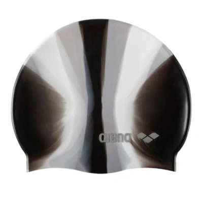 Obrázek ARENA Klasická silikonová unisex koupací čepice pro dámy a pány, Pop Grey Black (23), jednotná velikost