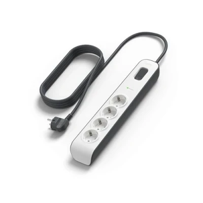 Obrázek Belkin Surgemaster 4 násobný výkonový pás s přepěťovou ochranou (2M kabel) bílá / šedá