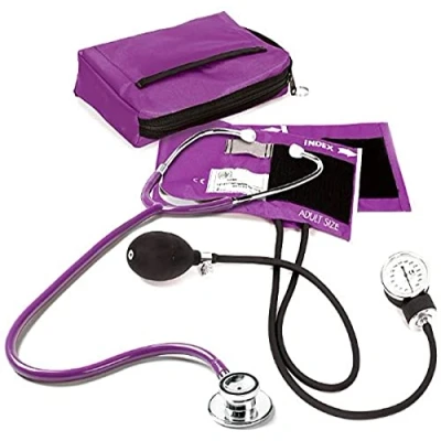 Obrázek Sada NCD Medical/Prestige Medical s aneroidním manometrem a stetoskopem dvojitou hlavou, fialová