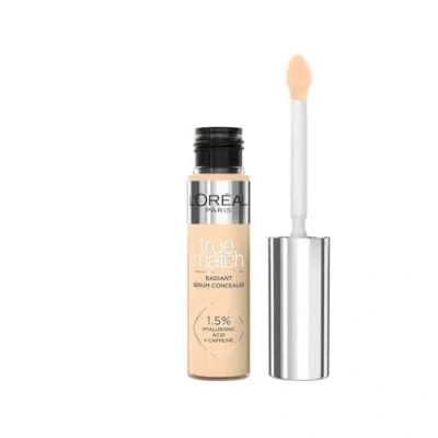 Obrázek L&#039;Oréal Paris Concealer pro přirozené vyzařování, hydratační a polstrování, obličejový make up s kyselinou hyaluronovou kofeinem, True Match Radiant Serum 4D, 11 ml