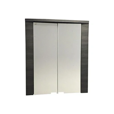 Obrázek trendteam smart living Zrcadlová skříňka zrcadlo koupelna Xpress rozměry sestavené (š x v h) 60 70 20 cm barva jasan šedá s bílou 131250310