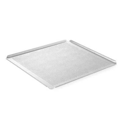 Obrázek HENDI Plech na pečení, děrovaný plech, se 4 hranami, perforovaný, GN 2/3, 354 x 325 (V)10 mm, hliník