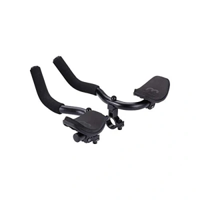 Obrázek BBB Cycling AeroComfort Cyklistická řídítka Aerodynamika Hliník Jízdní kolo Nástavec na 35 mm výška loketní opěrka pro závodní kola triatlon řídítek protiskluzové gripy