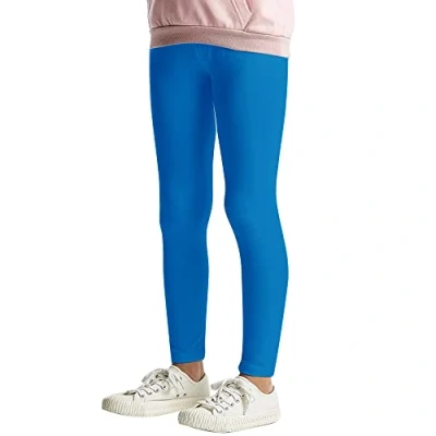 Obrázek L&amp;K II Dětské legíny Basic Uni Barva Dívčí Taneční Kalhoty Baby Leggins Fitness Bavlna 2708, Balení 1 ks světle modrá